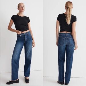 Madewell Petite Low-Slung Straight Jean -
33 petite / 33P - 100% cotton